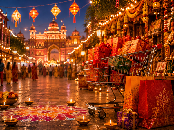 Festive retail shopping in India